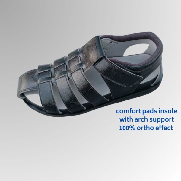 Mens Trekking Black Sandal